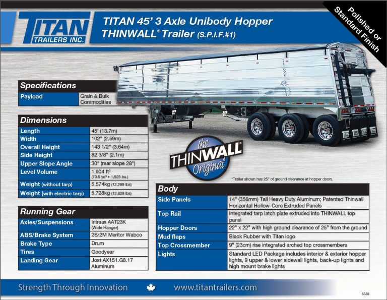 Titan's Polished Hopper on Tour Titan Trailers